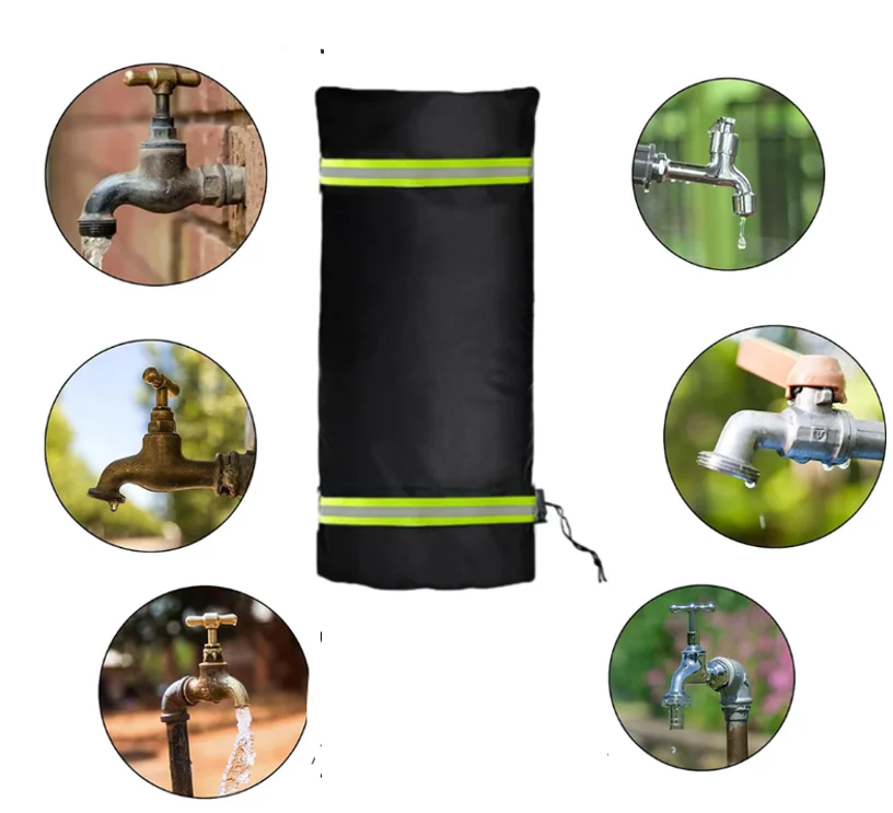 

1pc Outdoor Faucet Covers For Winter Outside Garden Faucet Cover For Freeze Protection Pipe Insulation Reusable Waterproof Cover