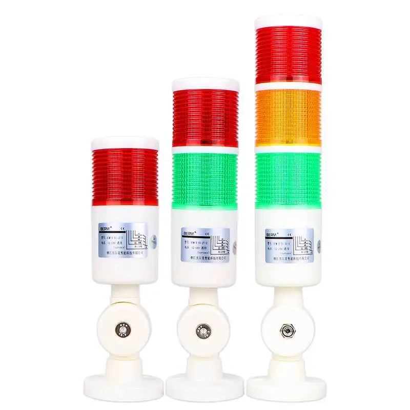 Three-Color Warning LED Alarm Signal Tower Machine Tool Light BEM-X-50-3T-D Foldable flicker with buzzer 2 3 4 5 Line