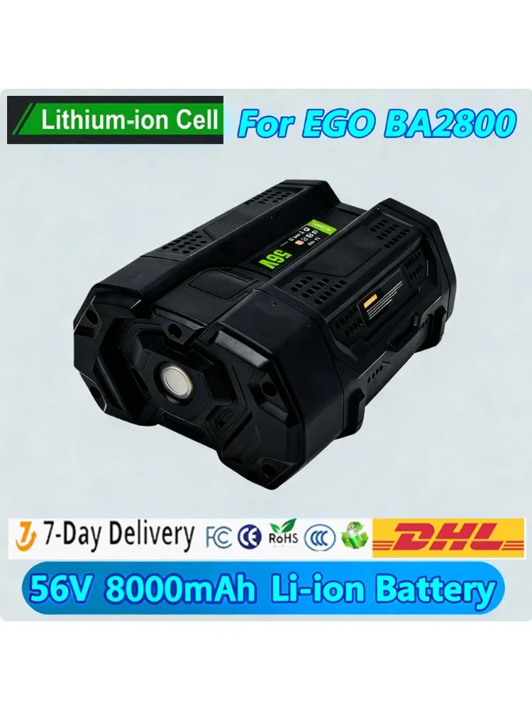 Voor EGO BA2800 56V 8000mAh vervangende batterij compatibel met EGO BA2800T BA4200 BA4200T BA1400 BA1400T BA5600T BA2240 BA1120 - afbeelding 2