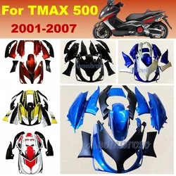 Aftermarket Fairings Kits for YAMAHA TMAX 500 2001 2007 2006 2005 2002 2003 2004 TMAX500 T-MAX500 blue bodywork set fairing