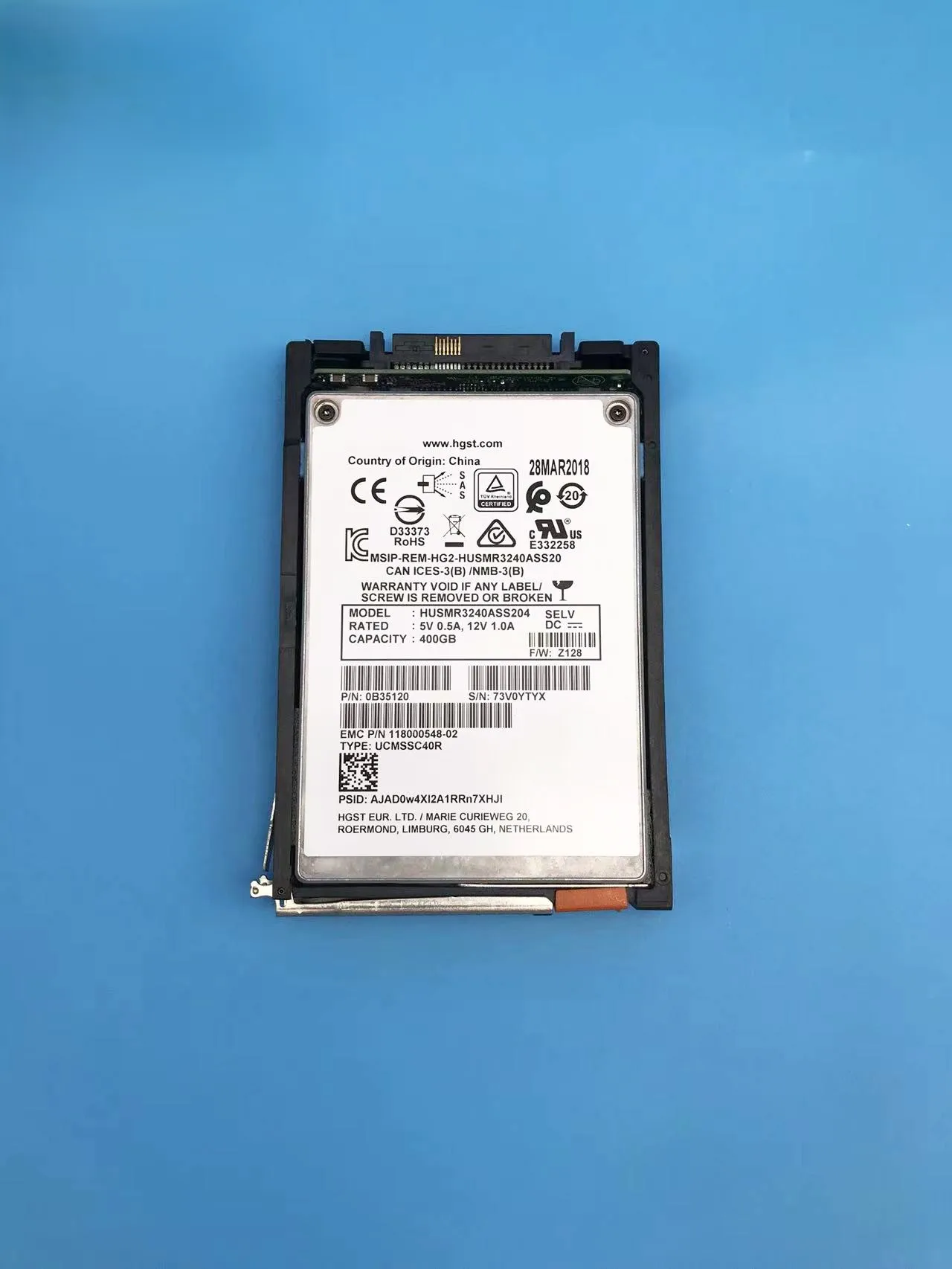 

00552253 200G SAS 6GB SSD hard disk