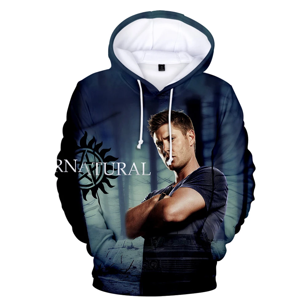 Supernatural 3D Print Men/Women Hoodie Fashion Sweatshirt Tv Series Supernatural Hoodies Autumn/winter Streetwear