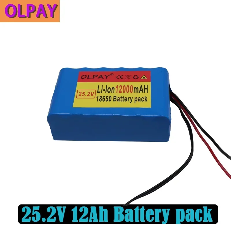 100% New 24V 12Ah 6S3P 18650 Battery Lithium Battery 25.2V 12000mAh Electric Bike Mopped/electric/lithium Ions Battery + Charger