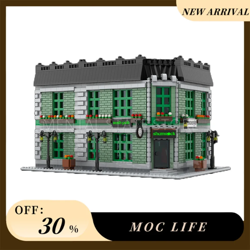 NEW 5666PCS Customized MOC Shamrock company Building Blocks Technology Bricks DIY Creative Assembly Education Toys Holiday Gifts