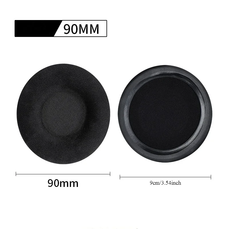 ユニバーサル交換用イヤパッド、Sony、ath、akg、philips、fostex、jvc、pioneer、ラウンドヘッドフォン用ラウンドカバー、60-110mm