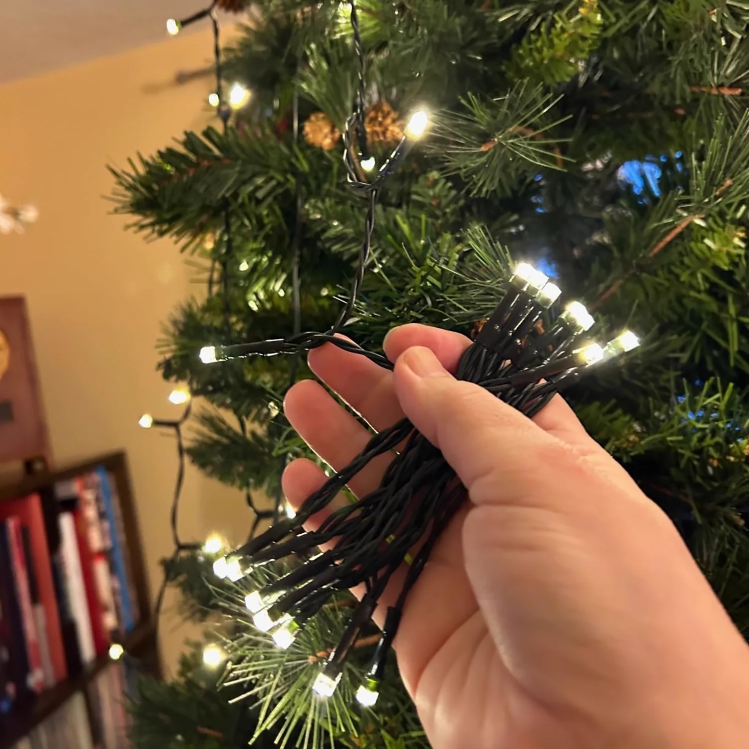 ไฟ LED สายยาว 1.5 ม./2 ม./3 ม. สำหรับตกแต่งต้นคริสต์มาส ไฟน้ำตก ไฟประดับตกแต่งสวน ระเบียง ภายในและภายนอกอาคาร งานปาร์ตี้ งานแต่งงาน