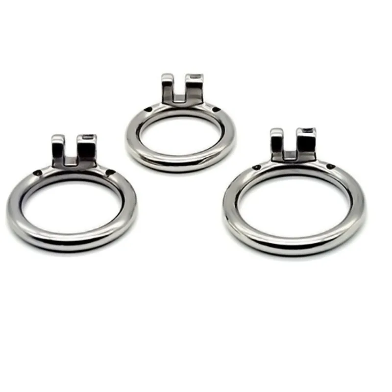 Accesorios de bloqueo de castidad BDSM, anillo redondo o de arco de acero inoxidable de 40-55mm para dispositivo de bloqueo de castidad de cilindro estándar Cobra