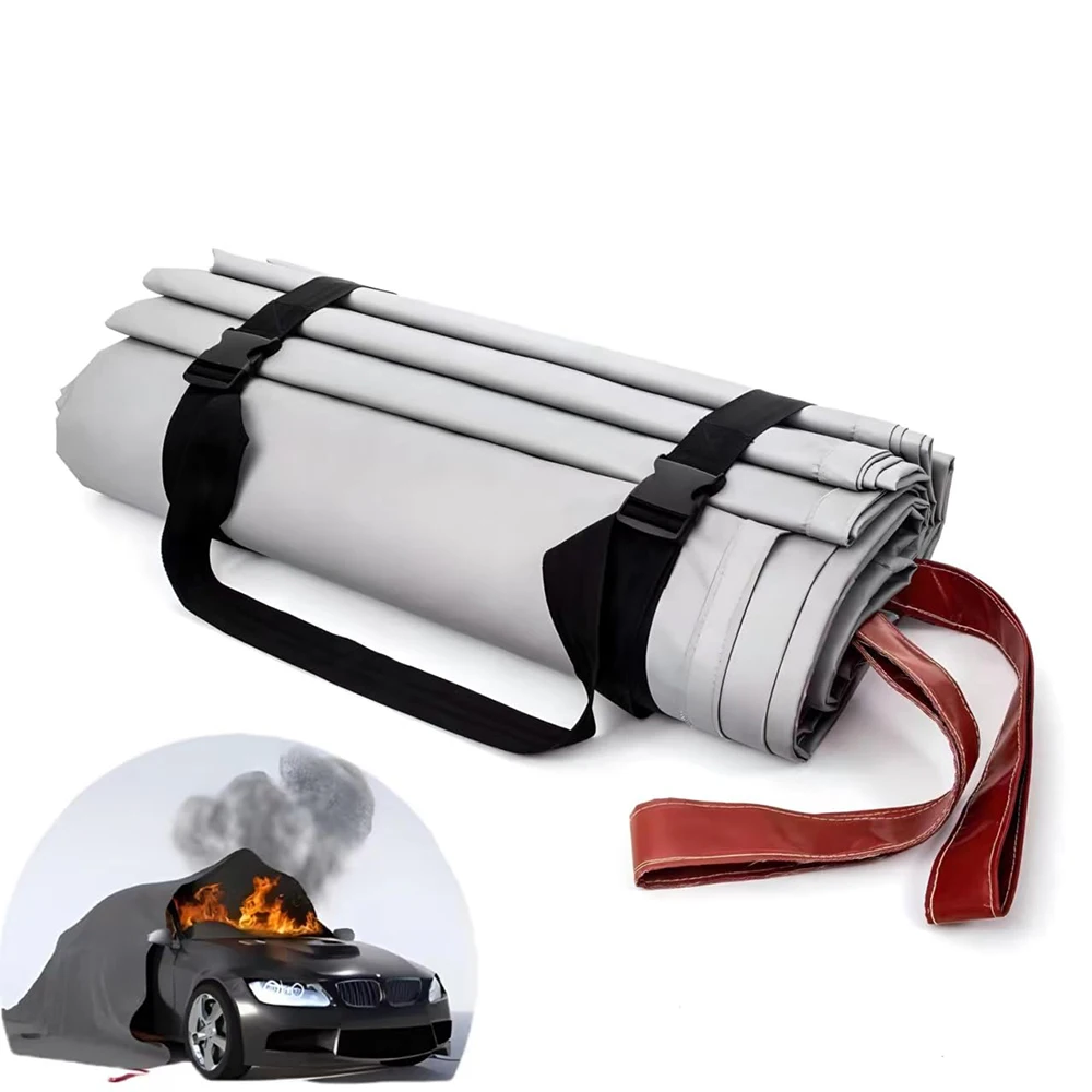 

EN 13501-1:2018 Compliant Fire Blanket for Cars EV 1000C 6m X 8m Vehicle Specific Fire Protection Blanket