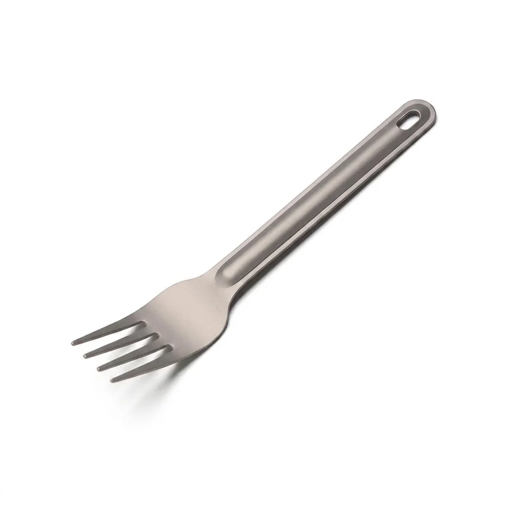 Nouvel Outil de Camping Écologique Pur EDC, Couverts, Fourchette, Accessoires de Pique-nique en Plein Air, Ustensiles de Cuisine en Titane, Cuillère à Long Manche