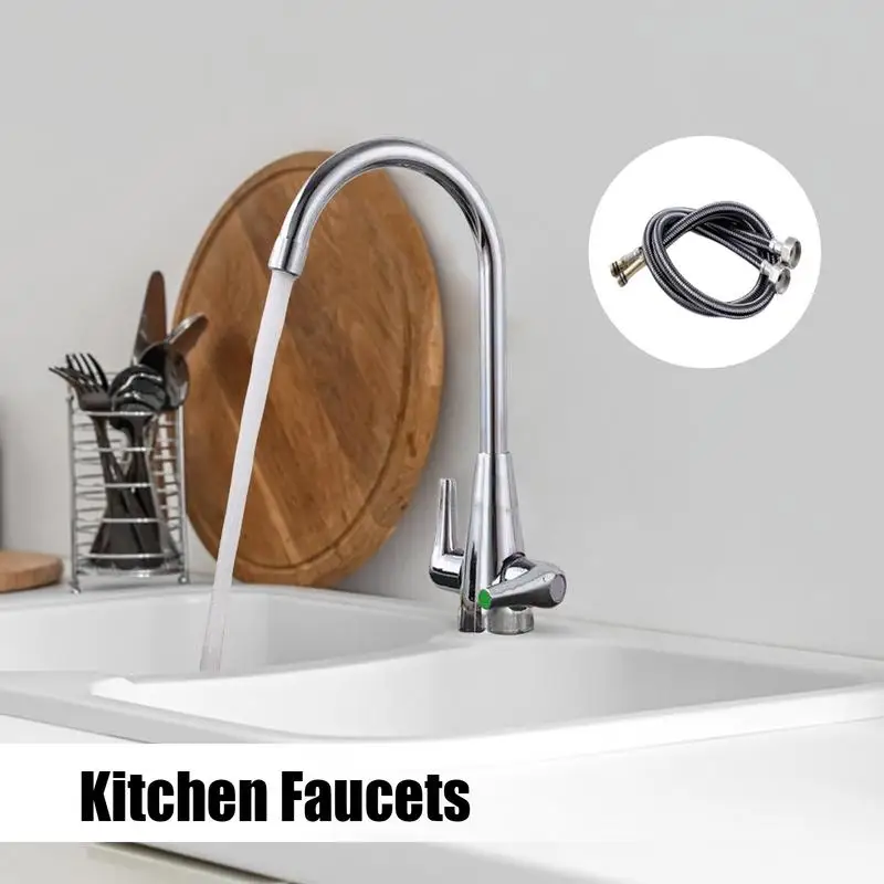 Смесители для кухни с двумя ручками, 2-ручный кухонный смеситель для автофургона, аксессуары для дома и сада для семьи, ванной комнаты, сада, коммерческих друзей