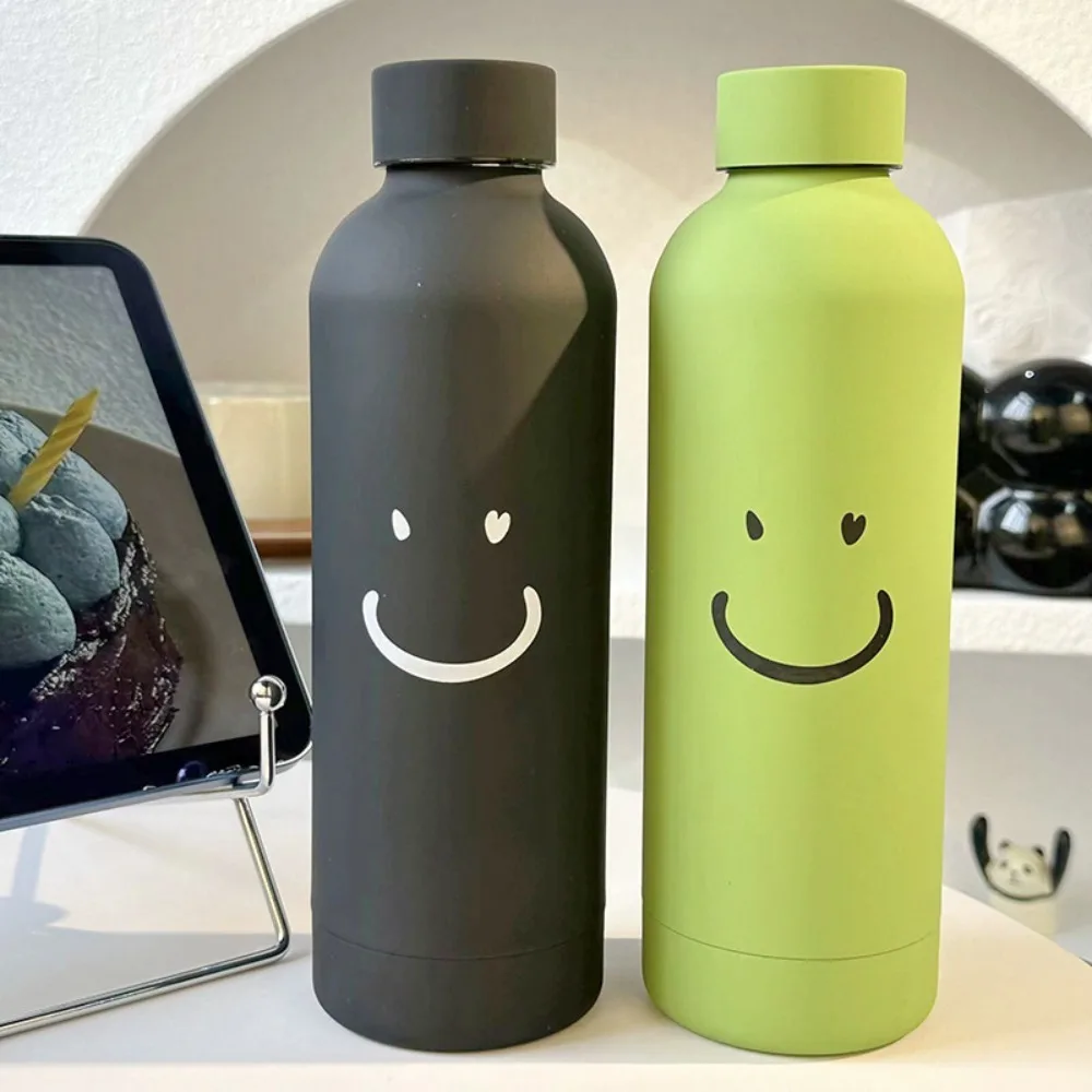 

D5 Frosted Stainless Steel Water Bottle Cup Vacuum Insulated Travel Thermal Mug for Car Keep Hot Cold Smooth Rubber Surface Gift