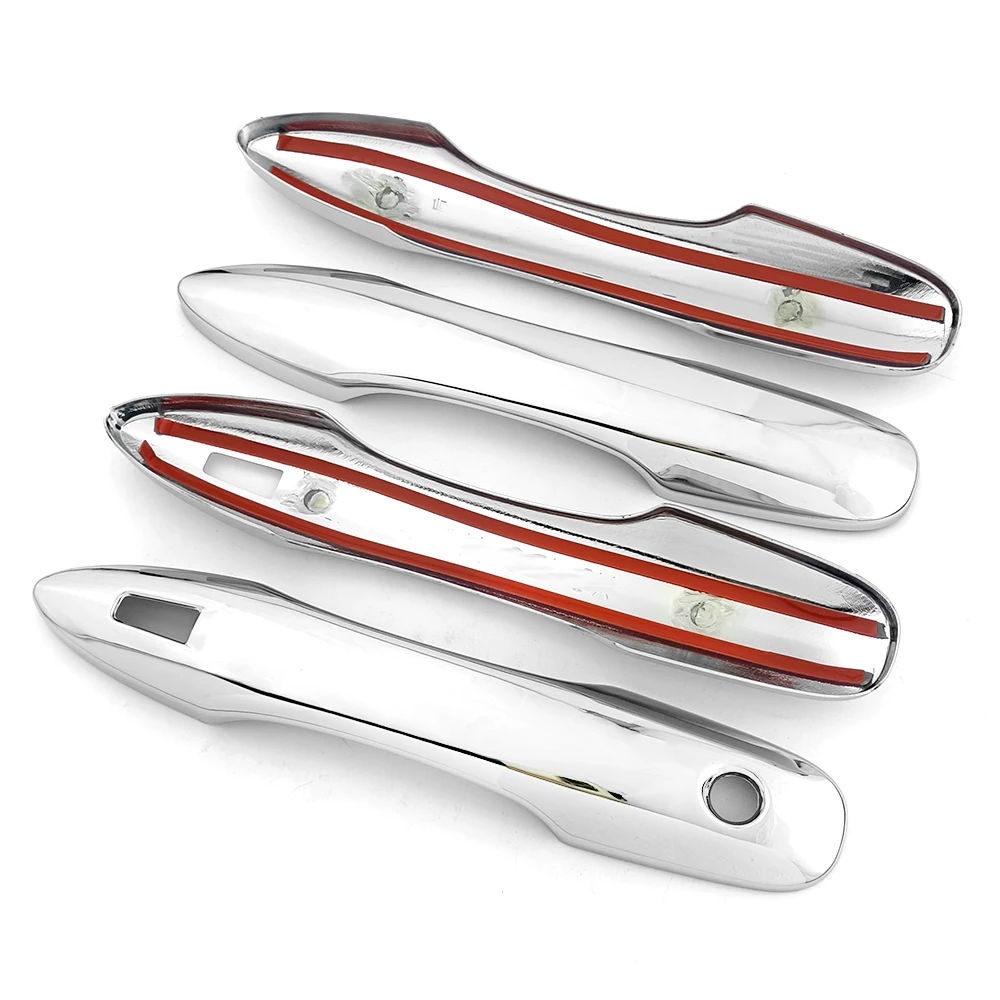 สำหรับรถยนต์โตโยต้า คัมรี่ ปี 2018-2026 โคโรลล่า ปี 2019-2025 อาวาลอน พรีอุส ฝาครอบมือจับประตูโครเมียมภายนอกรถยนต์ ป้องกันรอยขีดข่วน ตกแต่ง