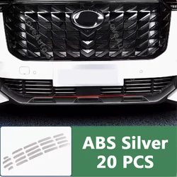 For Trumpchi GAC GS8 2nd Gen 2022-2025 Car Middle Grid Decoration Strip Stainless Steel Middle Grid Exterior Accessories Cover
