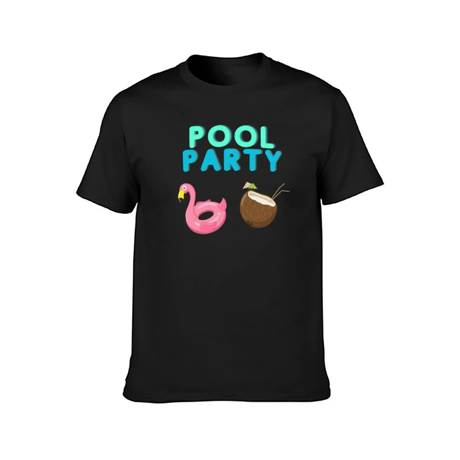 Pool Party T-Shirt summer tops blacks mens cotton t shirts