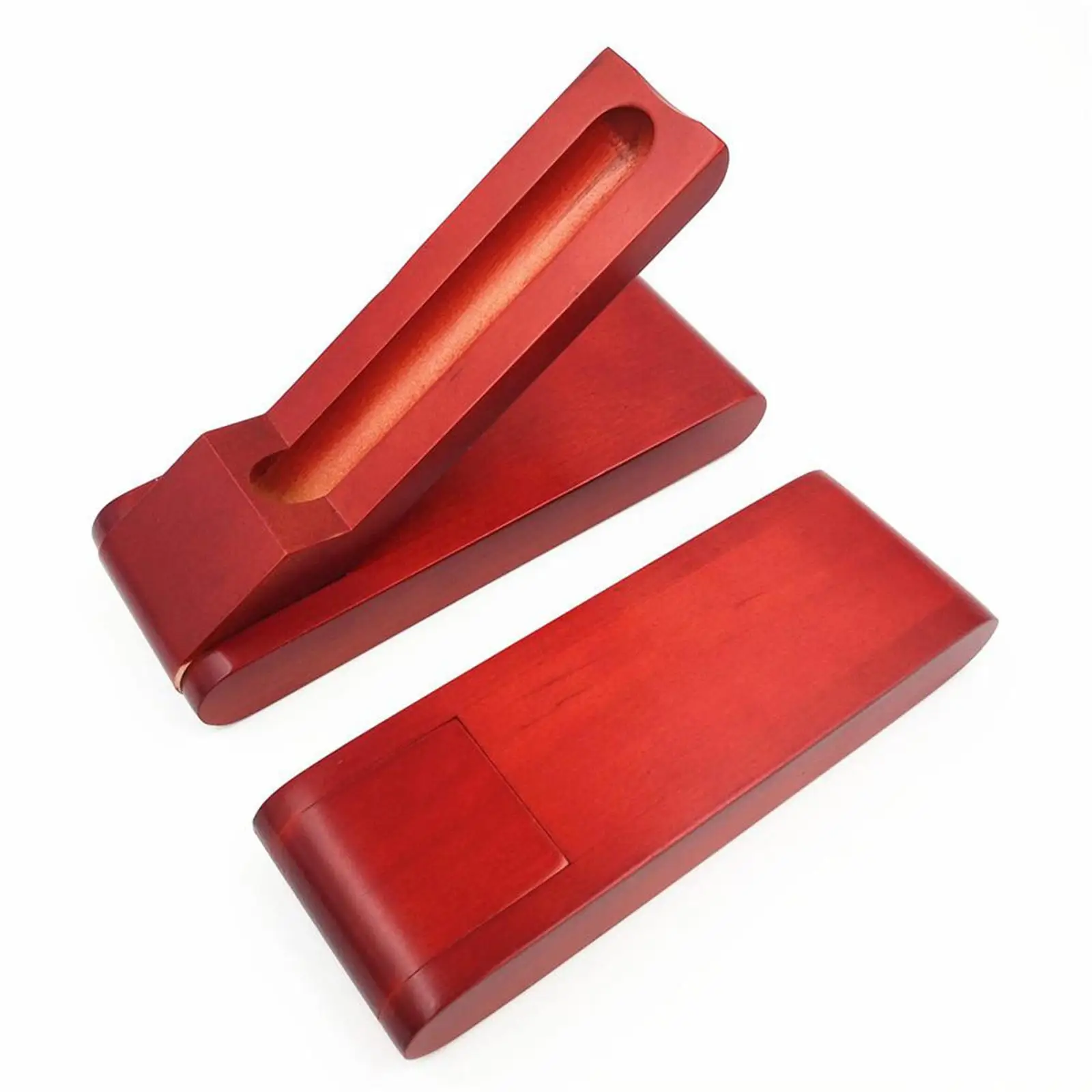 Polished Wooden Fountainer Pen Box Holder for Girl Desktop Christmas Gift