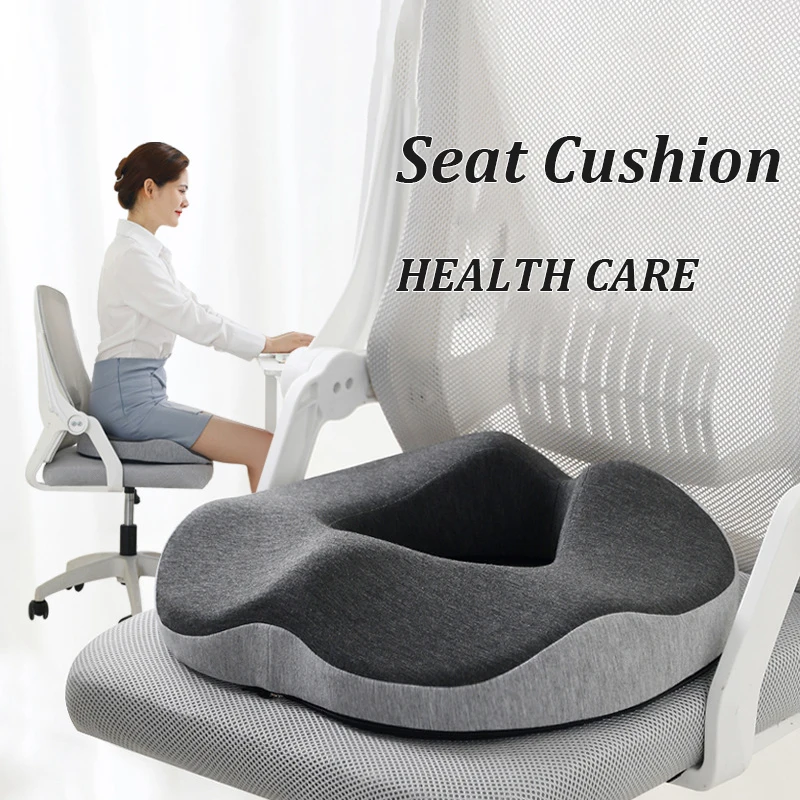 Memory Foam Seat Cushion For Hemorrhoid Treatment Non-Slip Ergonomic Tailbone Cushion Office Home Car Pillow Coccyx Support