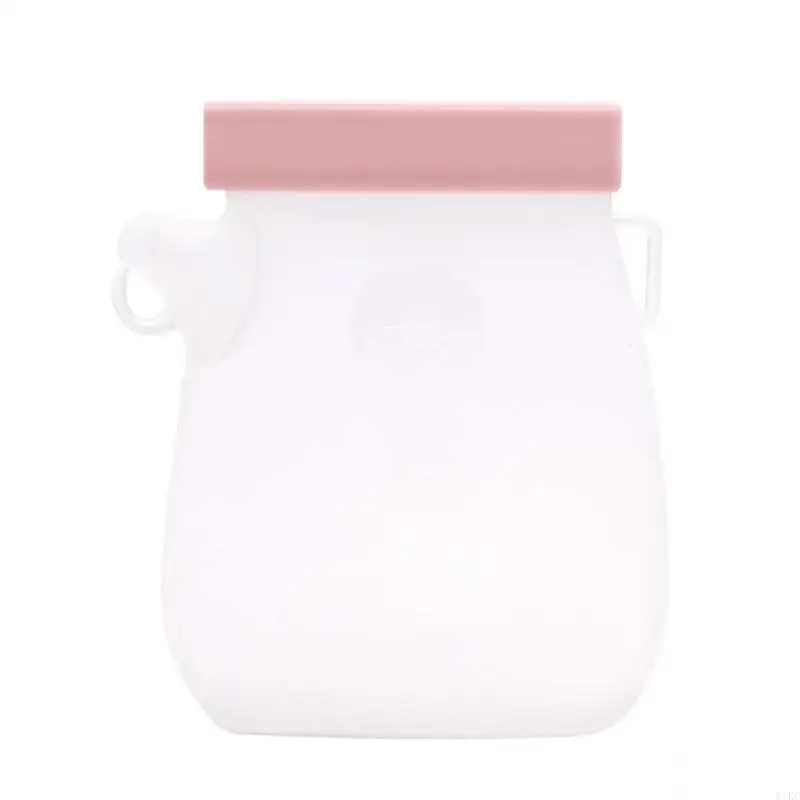 K1KC Breast Milk Silicone Storage Bag Reusable Silicone Breastmilk Bag Convenient Bag