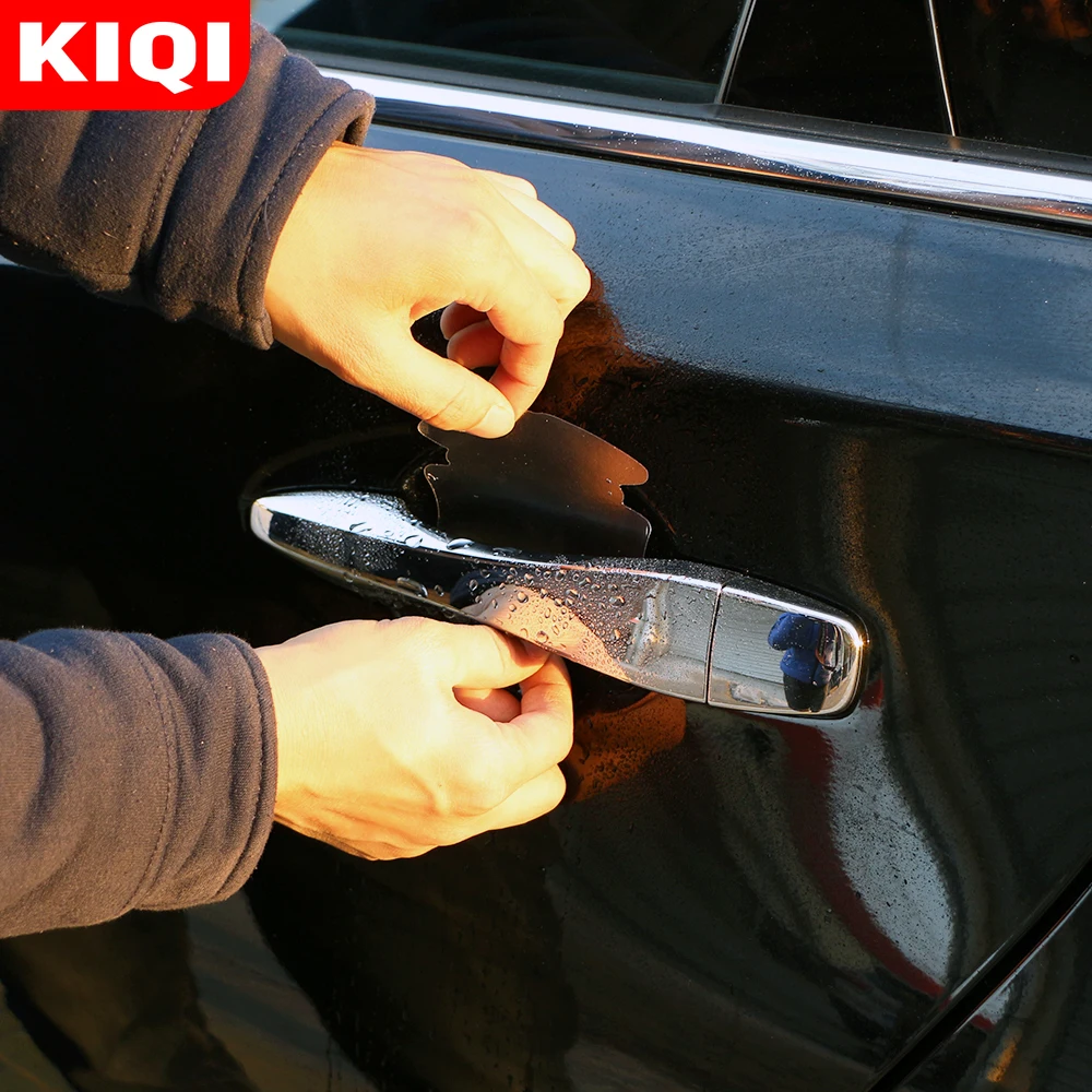 Universal Car Door Handle Scratches Automobile Shakes Protective Vinyl Protector Films Auto Handles Protection with Packet