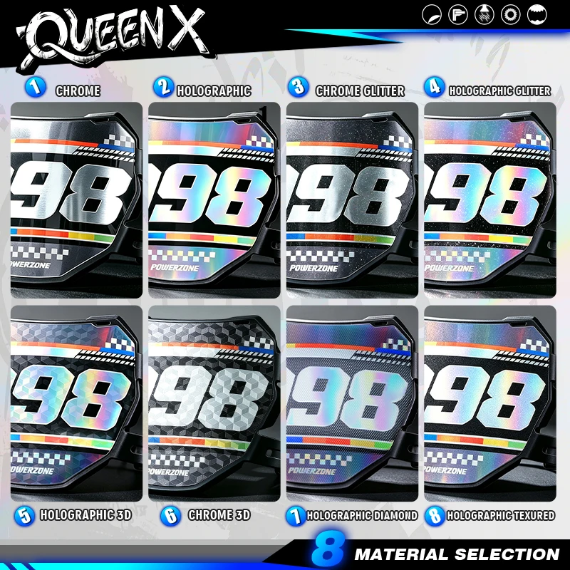 QUEEN X MOTO Motorcycle Graphics Background Decal Stickers Kit For KTM SX SXF 2016-2018 EXC XCW 2017- 2019 250 300 350 400