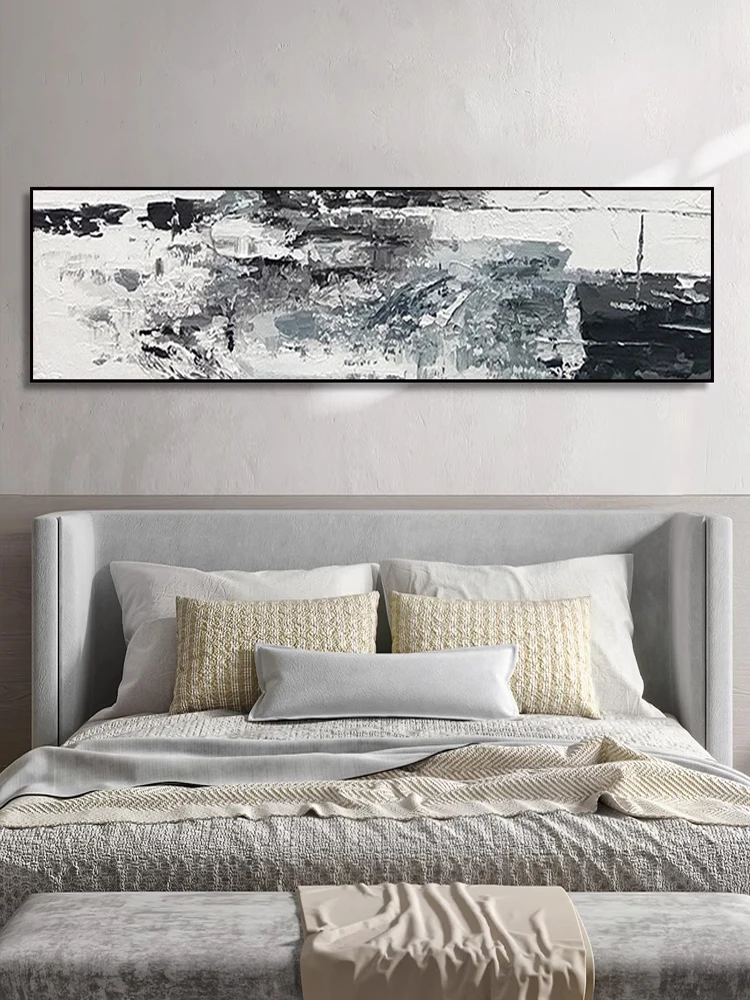 

Картина ручной работы, абстрактное искусство, прикроватная тумба, декоративная Современная Минималистичная горизонтальная версия, Большая подвеска