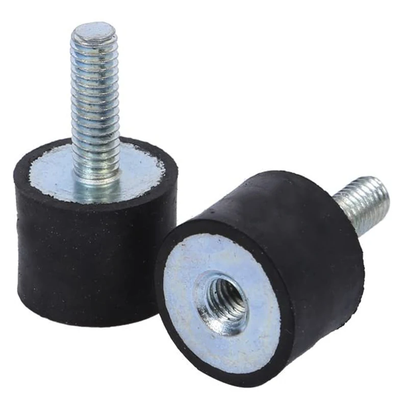 Rubber Shock Absorbers Isolator, M6 M8 VD Isolator Mount Female Thread Vibration Bobbin Isolator Damper Rubber Mounting Feet