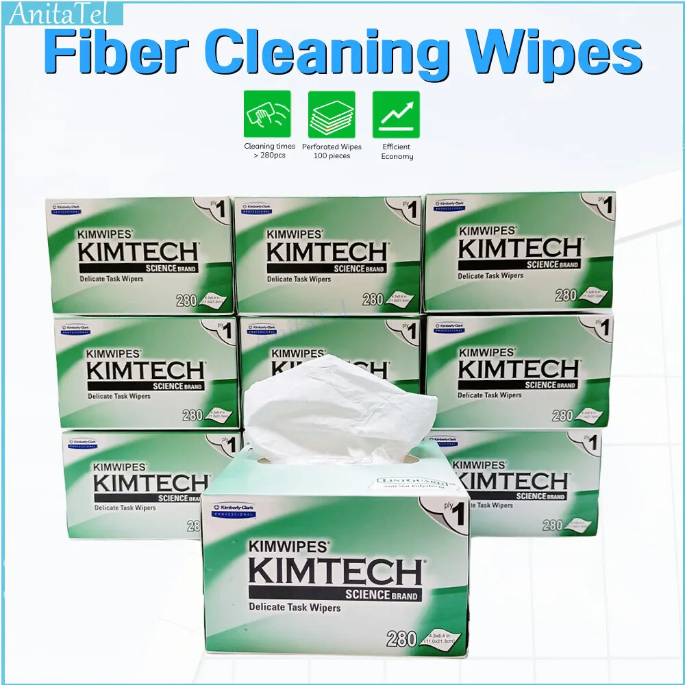 

5-10pcs KIMTECH Kimwipes Fiber Cleaning Paper Kimperly Wipes Optical Fiber Wiping Paper Import Wiping Paper Fiber Cleaning Paper