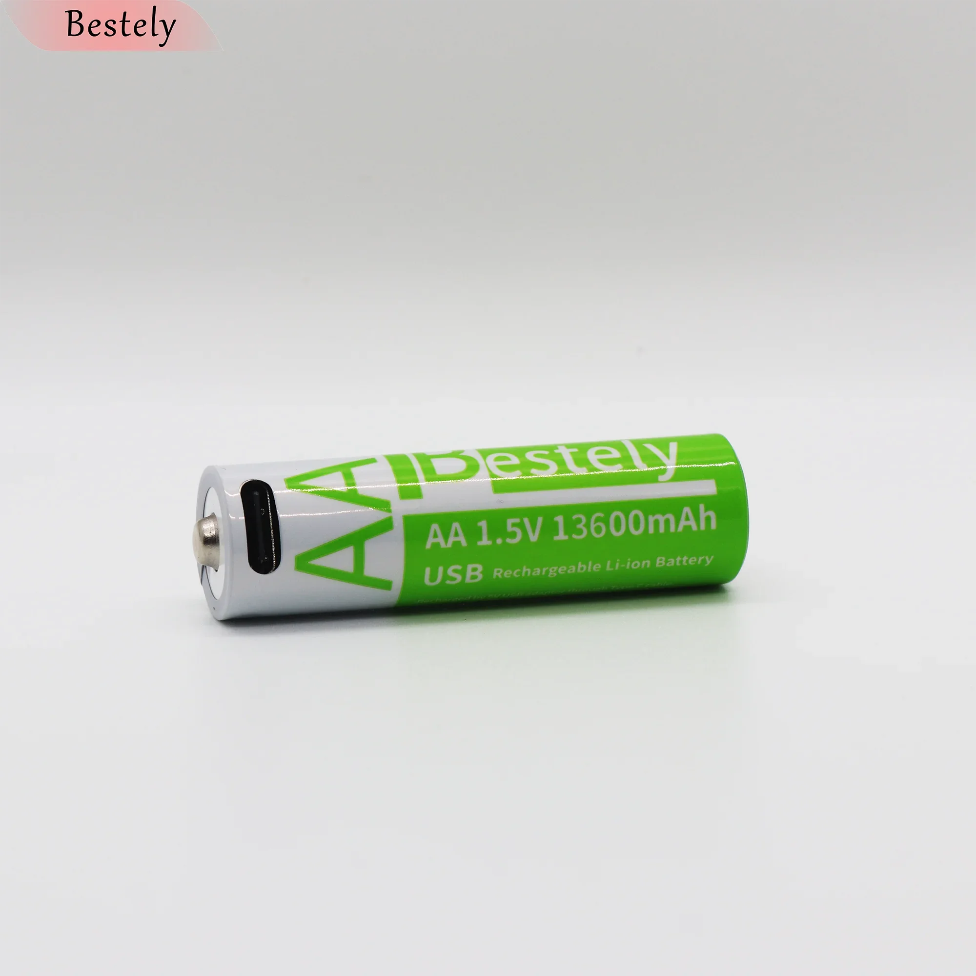 Bestely AA 13600mAh 1.5V Rechargeable Lithium Battery Long Lasting Fast Charging Li-ion Batteries 2000 Cycle with USB- C Cables