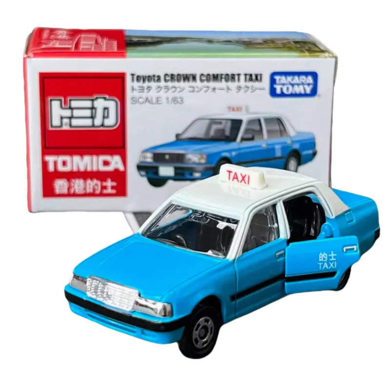 TAKARA TOMY Hong Kong Toyota Crown Taxi Hong Kong Taxi Diecast alloy car model Boy Collection Display toy children's gift.