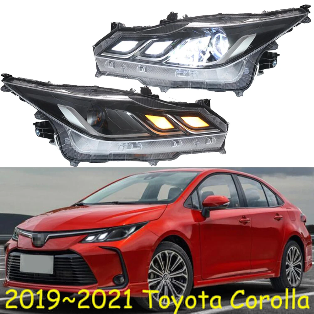 

Car bumper headlamp corolla headlight 2019~2021y ALL IN LED DRL altis car daytime running light corolla head light