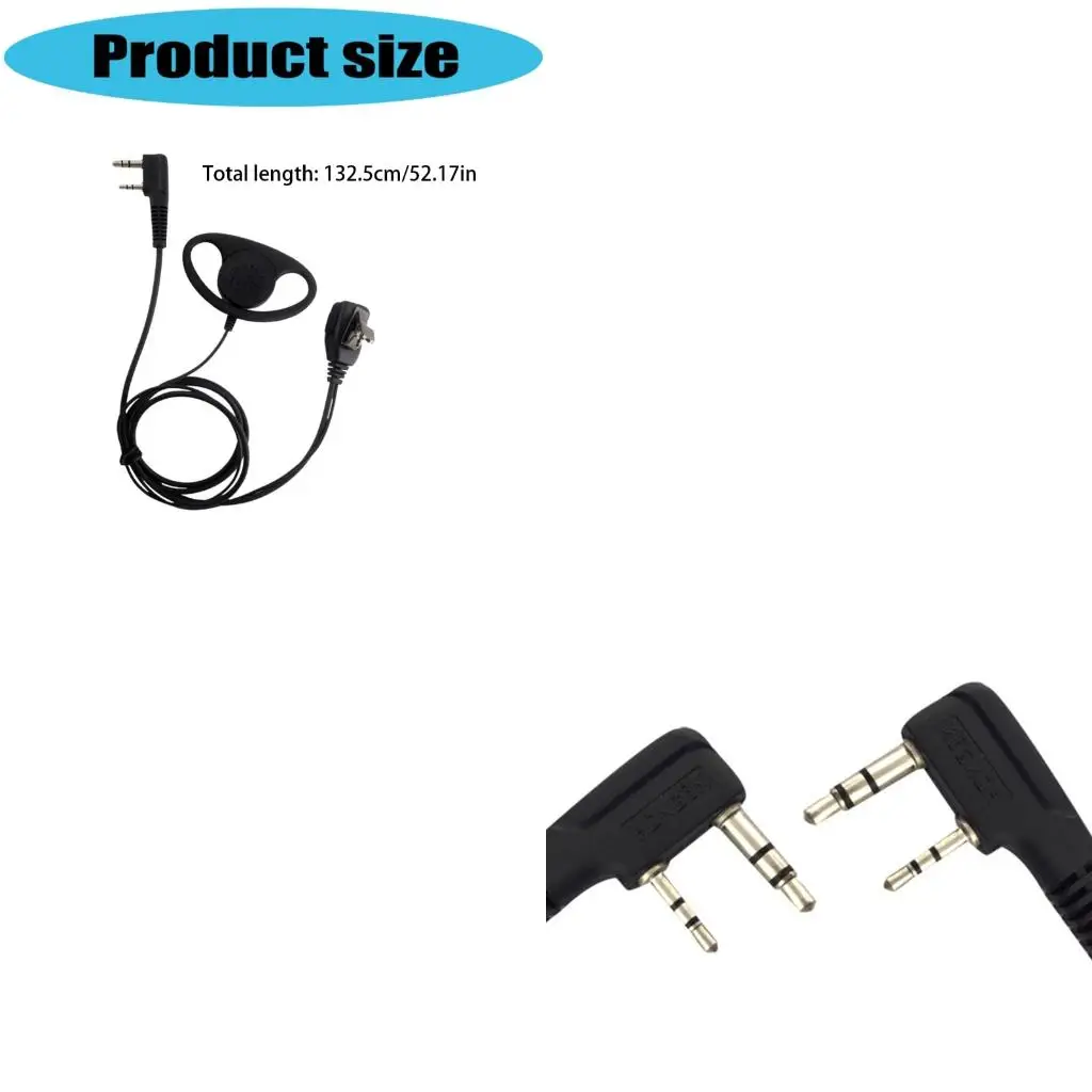 Clip On Hands Without 2 Pin D Earpiece with Build In Easy to Carry for Professional Two Way Radio Communication