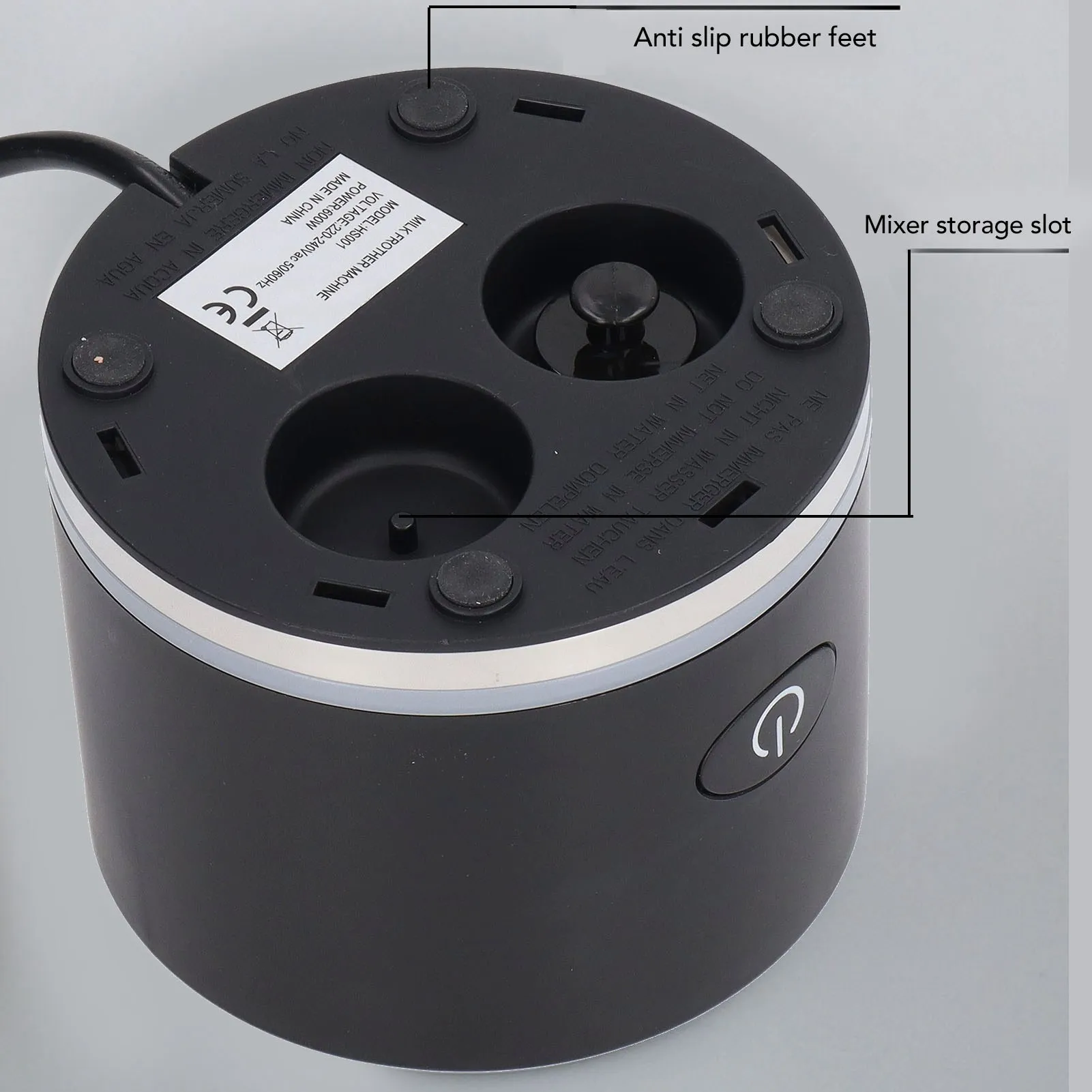 رغوة الحليب الكهربائية الأوتوماتيكية للقهوة والشوكولاتة الساخنة - رغوة الحليب الساخنة الباردة الهادئة القابلة للفصل