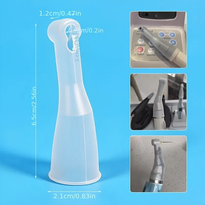 5/10pcs Dental Contra Angle Protection Protective Insulating Sleeve Silicone Case Sheath Sheet Cover Root Canal Endo Motor Head