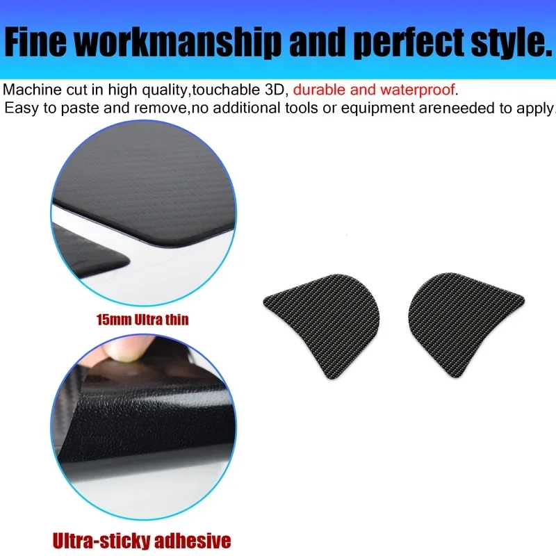 Motorcycle Anti Slip Fuel Oil Tank Pad Side Knee Grip Decal Protector Sticker Pads For Kawasaki GTR1400 GTR 1400 2007-2015 2014 3
