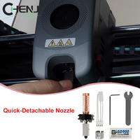 For Flashforge Adventurer 5M Nozzle Kit Upgrade Hotend Pinting Head Quick-Detachable Nozzle AD5M Hard Steel Nozzle Kit 0.4mm