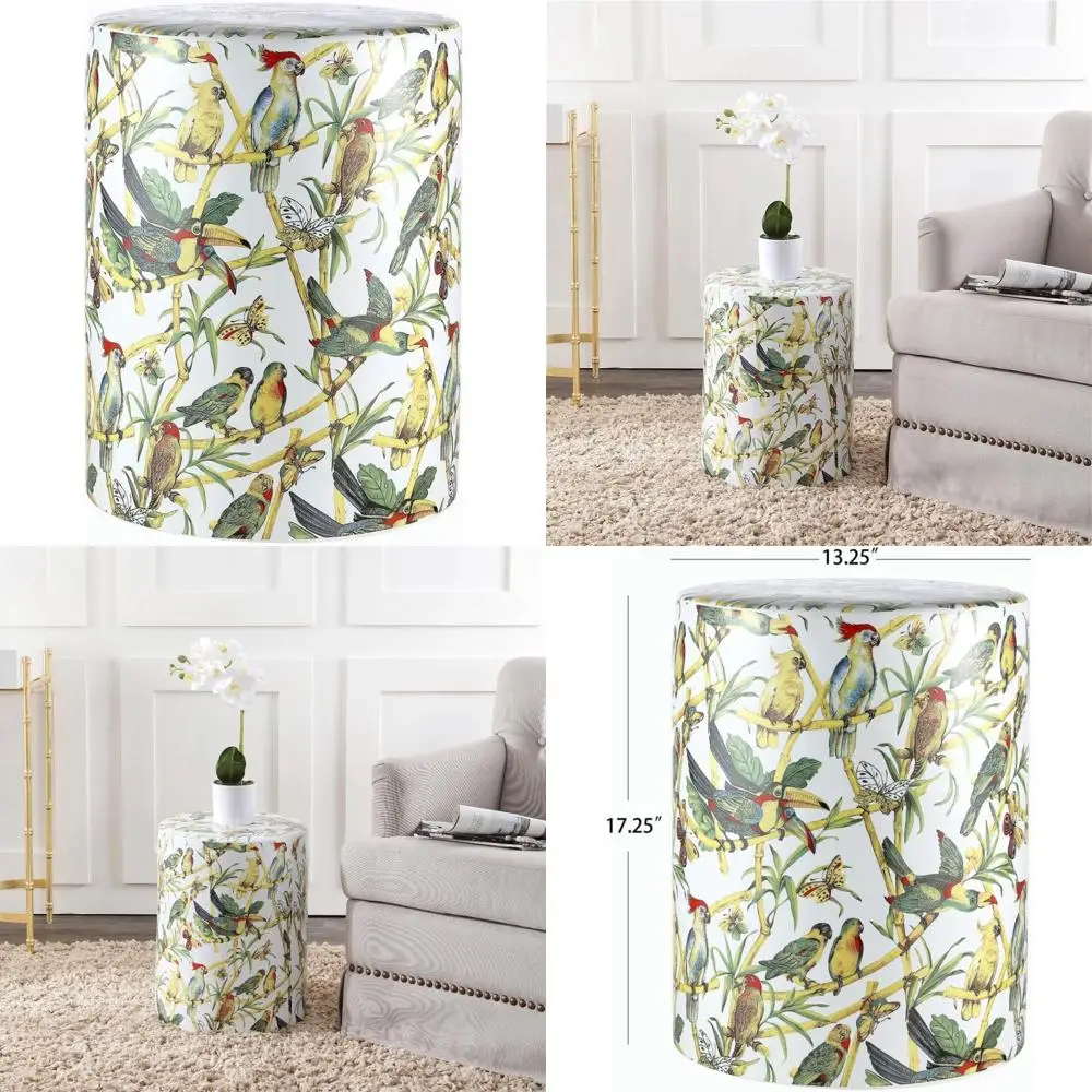 

Saavieh Outdoor Collection forla разноцветный керамический садовый табурет