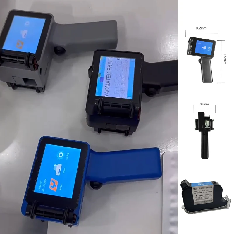 up to 600DPI Inkjet Printer 12.7mm with Ink Cartridge QR Code Printers Plastic Inkjet Printer Expiry Date Marking date coding