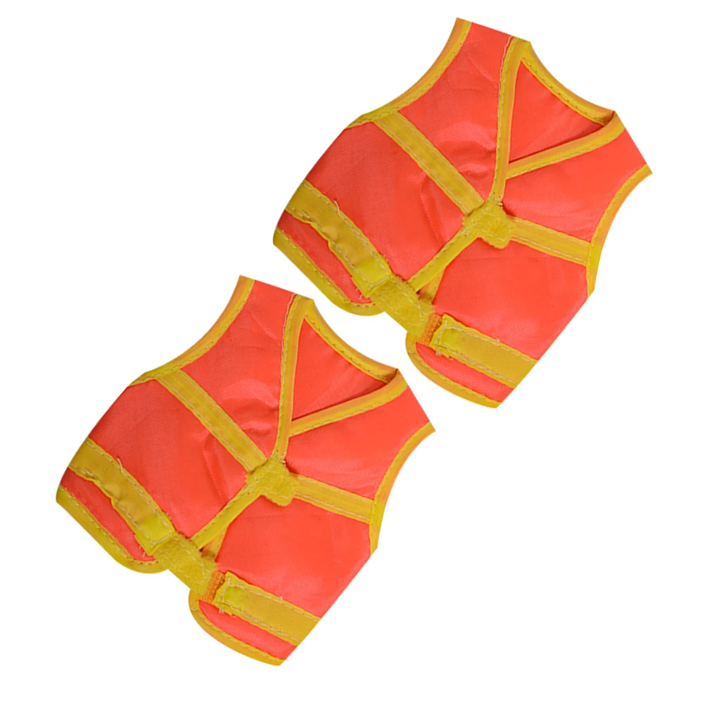 

2pcs Miniature Accessories Construction Vest Dress Up Set For Kids Diy Play Party Party Favors For Crafts
