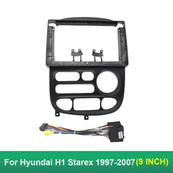 9 Inch Car Fascia Frame Fitting Adaptor Android Audio Dash Trim Kit For Hyundai H1 Starex 1997-2007