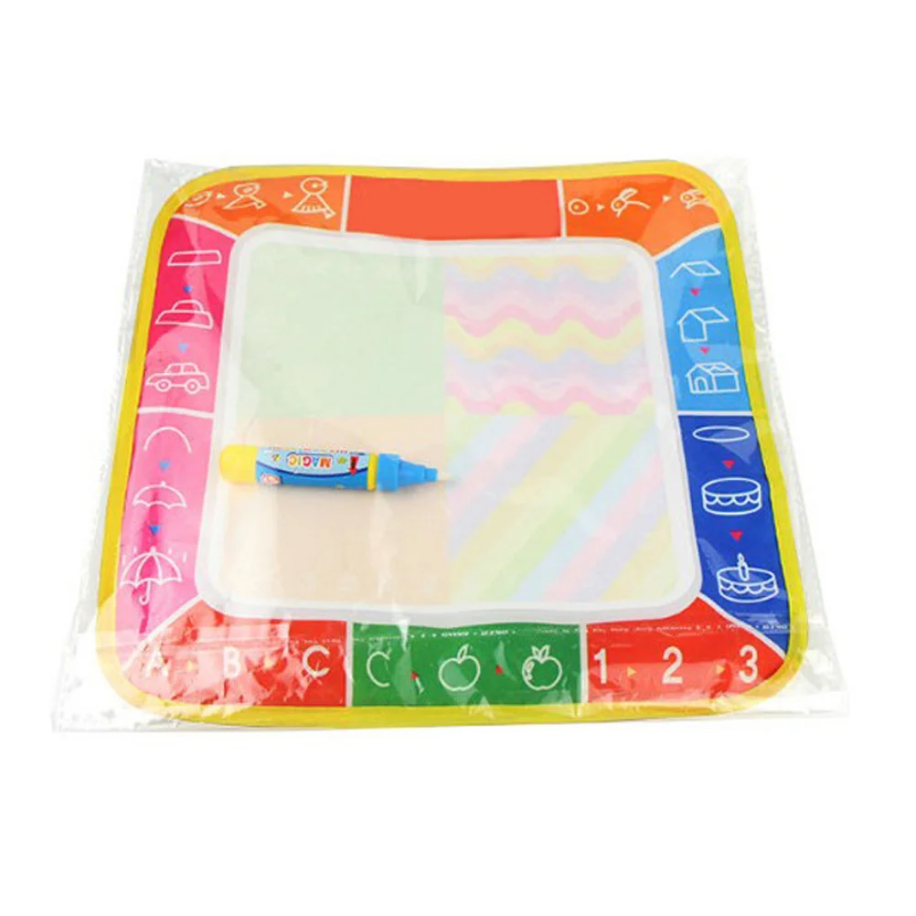 

Kids Water Painting Mat 26x16.5cm Doodle Pad Disappear Pen No Ink Non Toxic Portable Learning Tool Water Drawing Mat