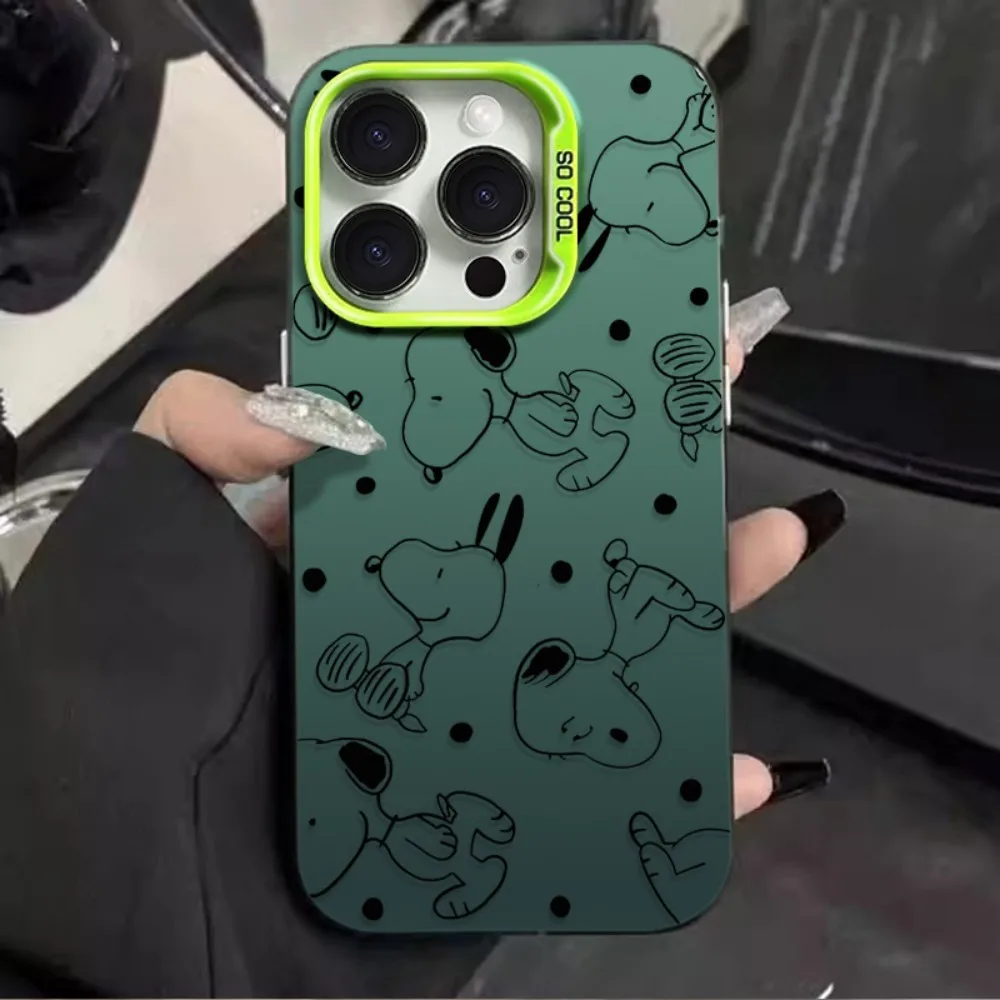 Handyhülle für iPhone 18 17 17e 16e 16 15 14 13 12 11 mini Pro Max Air Plus Sturzsichere Matte Hülle Anime SnoopyS Niedlicher Welpe Hot – Detail 6