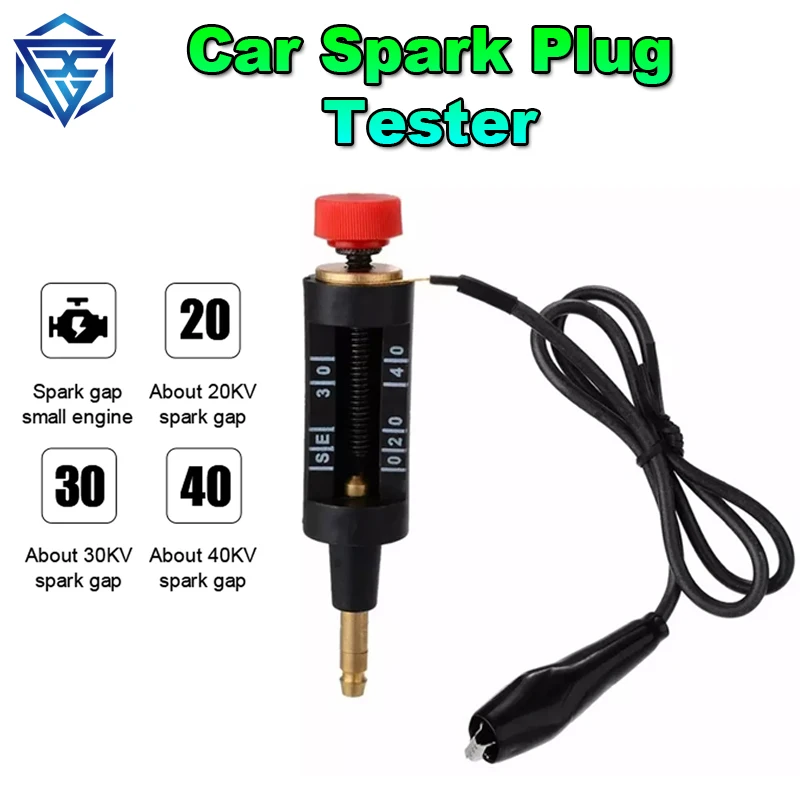 

Adjustable Iron Car Spark Plug Tester High Energy Ignition System Coil Discharge Wire Circuit Diagnostic Tool