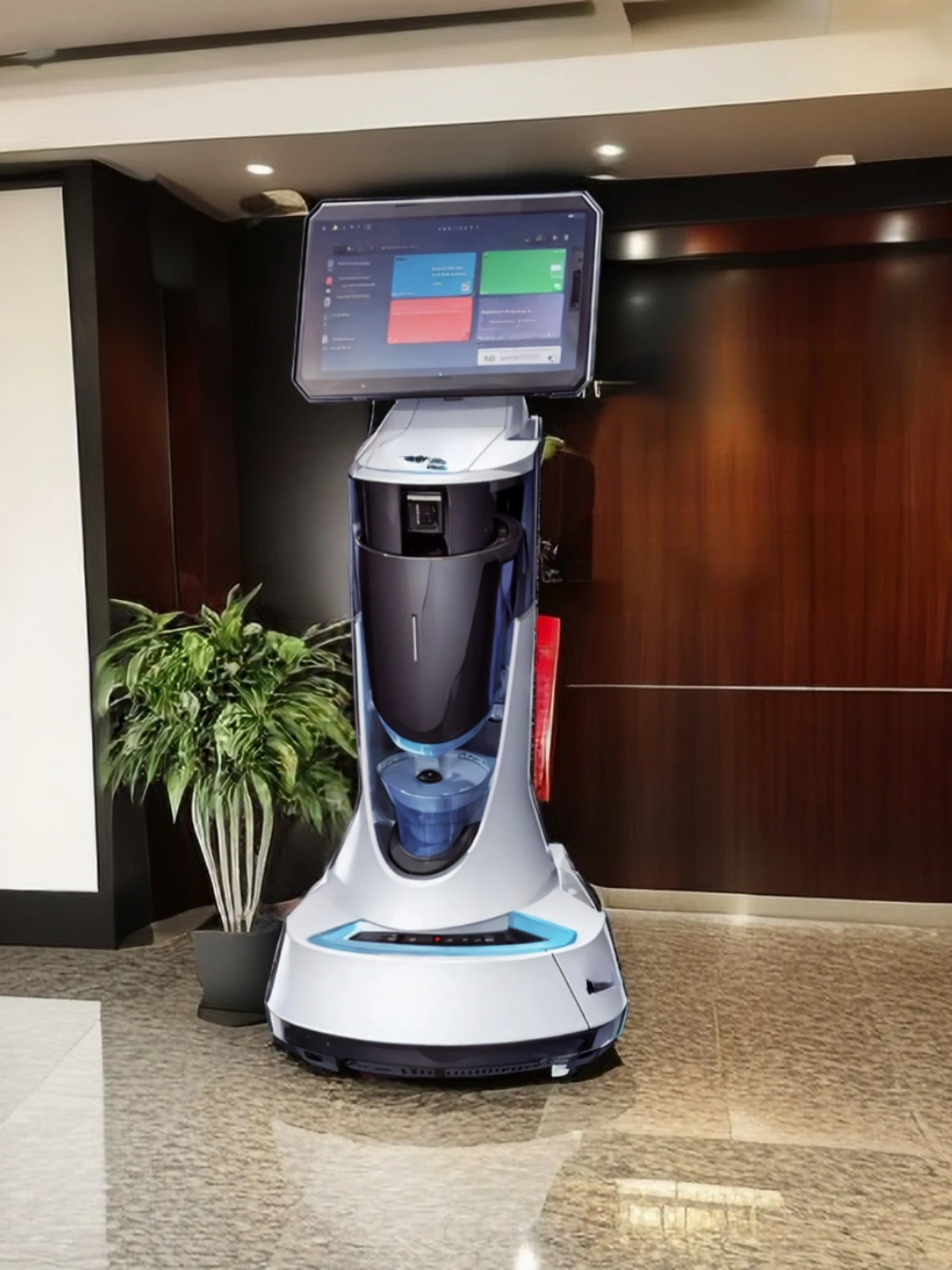 Welcome Reception Explanation Guide Robot Hotel Lobby Bank Teaching Building Service Robot