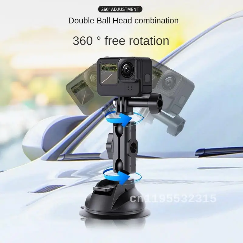 TELESIN for GoPro10/Action4/3/GO3 Vehicle-Mounted Mobile Phone Strong Tree Frog Suction Cup Bracket