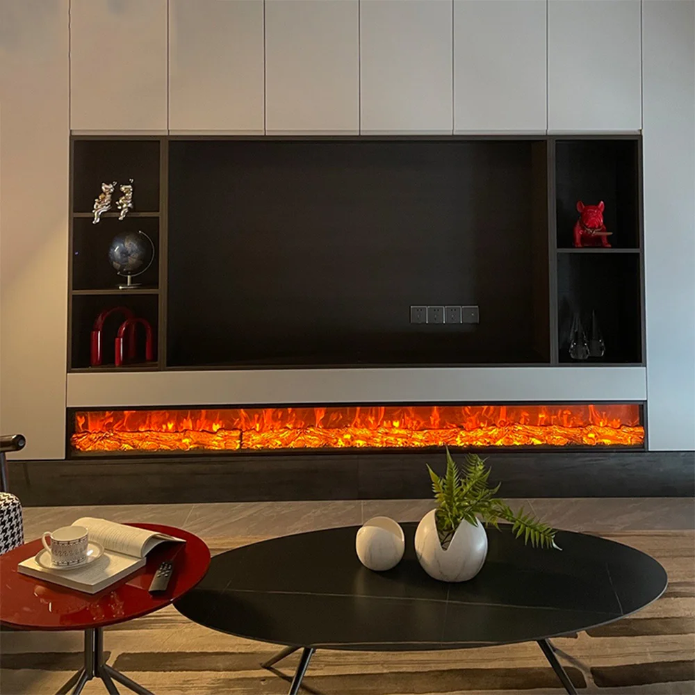 

Изготовленный на заказ камин в американском стиле, электронное украшение для камина, встроенный имитация пламени, нагреватель, домашний искусственный камин