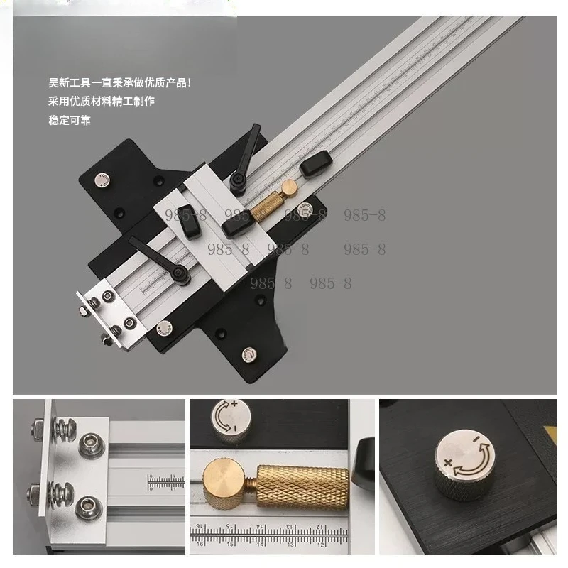 Double Layer Trimmer with Guide Rail DIY Router Inversion Table for Wood Carving