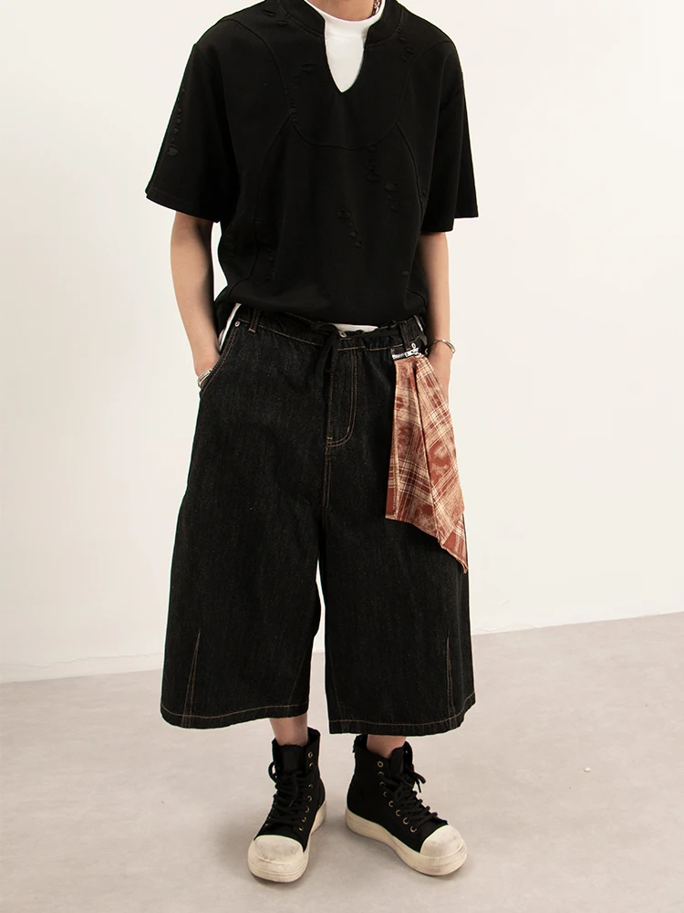 

Американские ретро оригинальные цветные джинсы, свободные широкие брюки, повседневные универсальные орты для мужчин и женщин, молодежный тренд, хлопок...