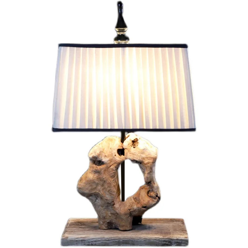 

Professional handmade log craft floor lamps, pastoral warm homestay hotel decorative lamps