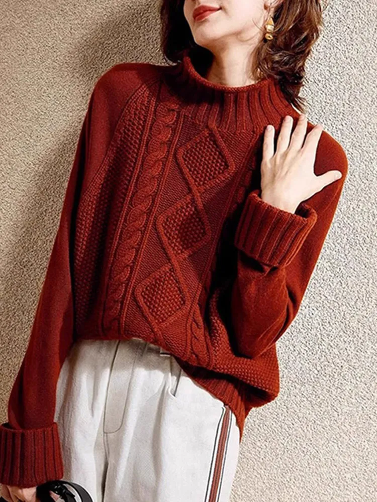 

Модный цветной верхний свитер для поездок на работу, дизайн Long Sve f, вязаный утягивающий женский топ с высоким воротником