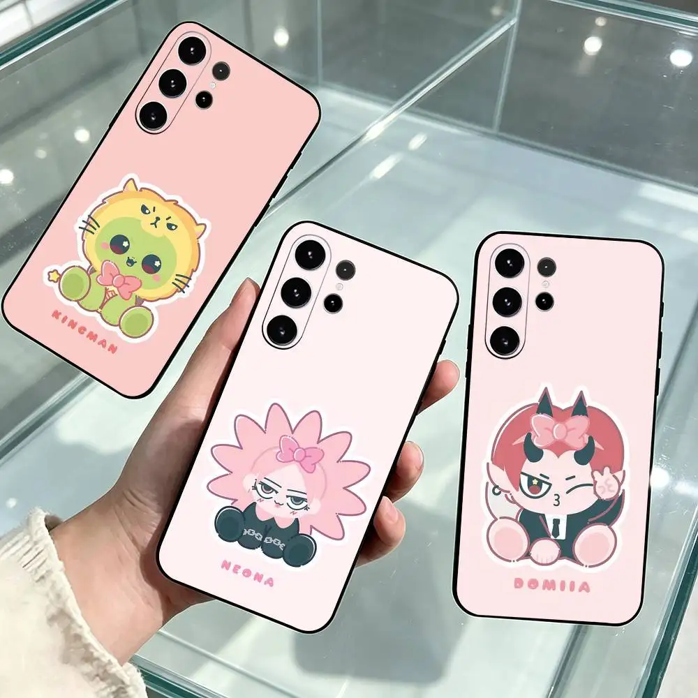 GMMTV Mascots-E Fandom Characters  Phone Case For Samsung S26,S25,S24,S23,S22,S21,S30,Ultra,Plus,Fe,Soft Silicone Black Cover