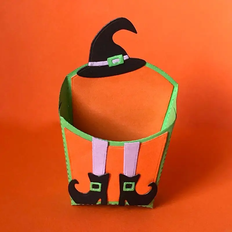 KXRA HALLOWEEN BOX การตัดโลหะตาย DIY แสตมป์งานฝีมือแม่พิมพ์แม่พิมพ์ลายฉลุสำหรับลายนูน